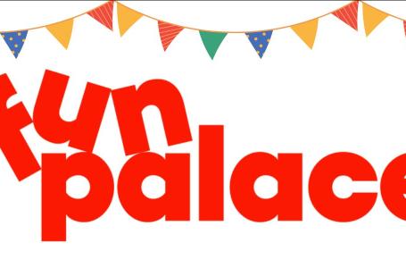 Fun Palace logo with bunting